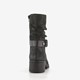 Dames boots met lage hak zwart
