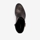 Western enkellaarsjes grijs metallic