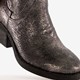 Western enkellaarsjes grijs metallic