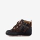 Leren babyschoenen met stippen en hartjes
