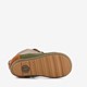 Suede jongens babyschoenen grijs groen