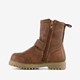 Jongens boots met smiley bruin