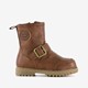 Jongens boots met smiley bruin
