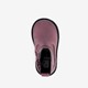 Leren meisjes enkellaarsjes metallic paars