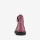 Leren meisjes enkellaarsjes metallic paars