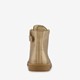 Gevoerde leren meisjes veterboots goud