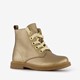 Gevoerde leren meisjes veterboots goud
