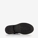 Leren meisjes veterboots met studs zwart