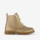 Gevoerde leren meisjes veterboots goud