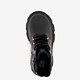 Leren meisjes veterboots met studs zwart
