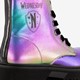 Metallic meisjes veterboots multicolor
