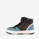 Hoge jongens sneakers blauw zwart