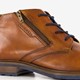 Leren heren veterschoenen cognac bruin