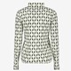 Dames coltrui groen met print