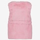 Meisjes gilet van imitatiebont roze