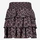 Meisjes rok met paisley print zwart roze