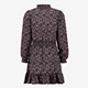 Meisjes jurk met paisley print zwart roze