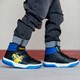 Hoge kinder sneakers met lichtjes blauw