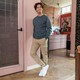 Heren sweater met backprint