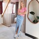 Dames denim maxi rok