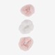 Fluffy meisjes scrunchies roze wit 3-pack