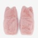 Fluffy roze meisjes handschoenen kat