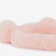 Fluffy roze meisjes haarband met oortjes