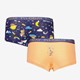 2-pack meisjes boxershorts geel blauw