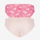 2-pack meisjes hipsters unicorn roze