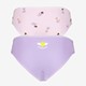 2-pack meisjes hipsters prinses lila