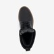 Leren dames veterboots zwart