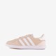 Breaknet suède dames sneakers roze wit