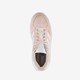 Breaknet suède dames sneakers roze wit