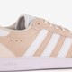 Breaknet suède dames sneakers roze wit