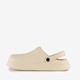 Dames tuinklompen gevoerd beige
