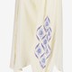 Dames blouse met geborduurde mouwen ecru