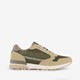 Heren sneakers beige groen