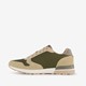 Heren sneakers beige groen