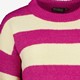 Dames trui gestreept roze beige