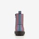 Metallic meisjes veterboots petrol