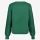 Gebreide dames vest met knopen groen