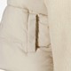 Korte dames winterjas met teddy beige
