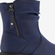 Dames enkellaarsjes donkerblauw