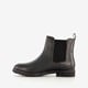 Lage dames chelsea boots zwart