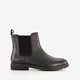 Lage dames chelsea boots zwart