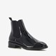 Tamaris lage dames chelsea boots zwart lak