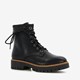 s.Oliver dames veterboots zwart