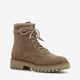 s.Oliver dames veterboots taupe