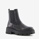 Tamaris leren dames chelsea boots zwart