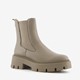 Tamaris dames Chelsea boots groen/beige